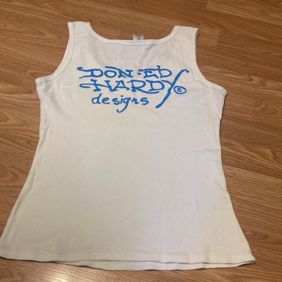 Ed Hardy tank top *STAINED* - Picture 5 of 8